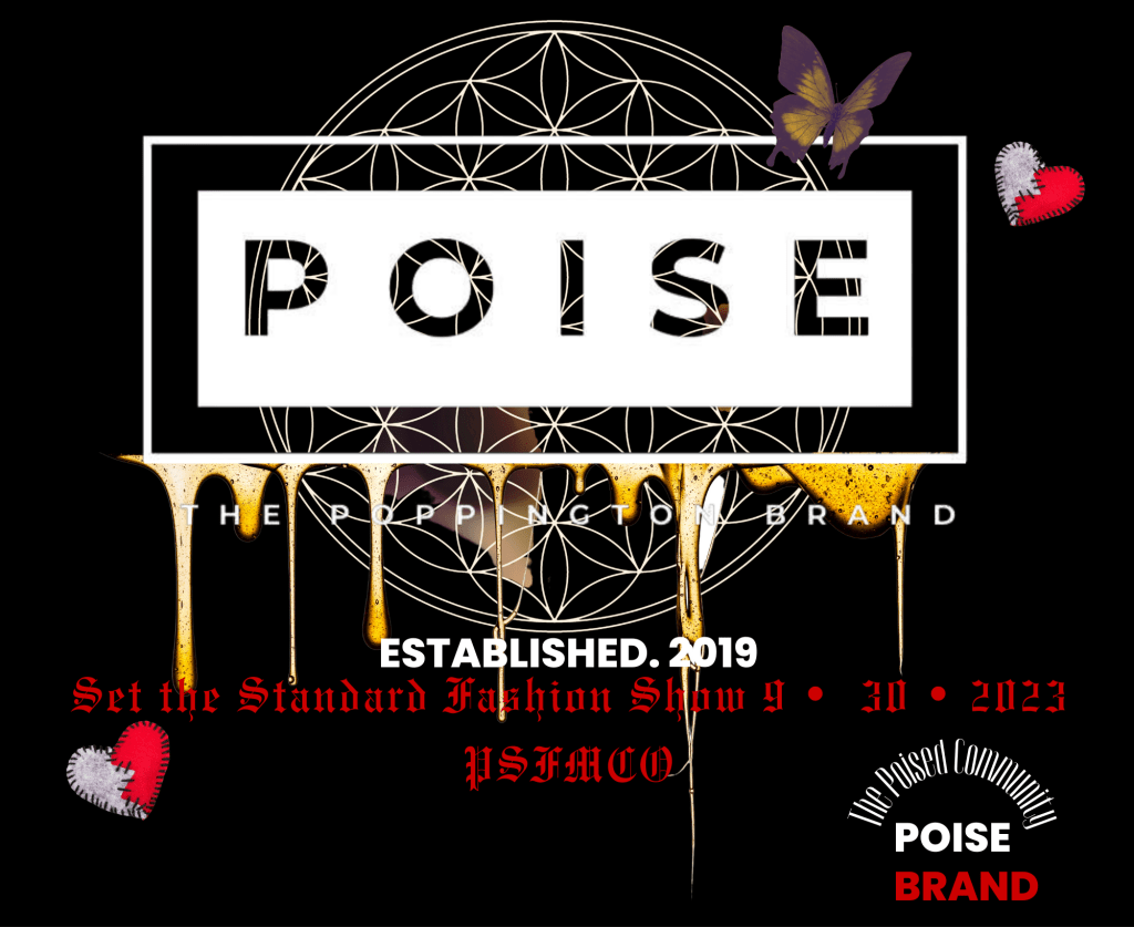 Logo of Poise Brand featuring the word 'POISE' in bold on a black background with artistic elements and the text 'established 2019' below.